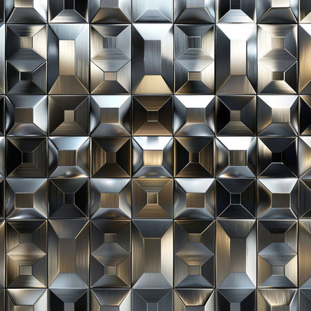Metal background. 3d rendering 3d illustration. High resolution.の素材