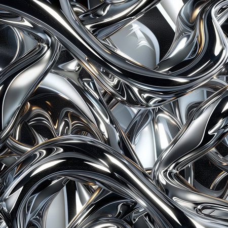 Abstract metallic background. 3d rendering, 3d illustration. Computer digital drawing.の素材