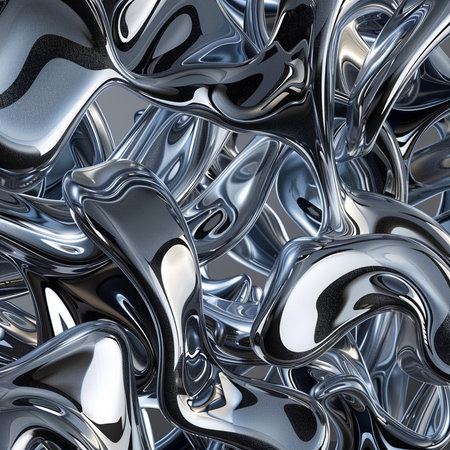 Metal abstract background. 3d rendering, 3d illustration.の素材