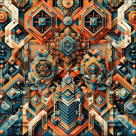 Abstract geometric background with different elements. Vector illustration. Eps 10.の素材