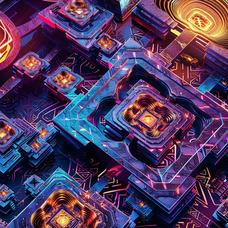 Circuit board close-up. 3d rendering, 3d illustration.の素材
