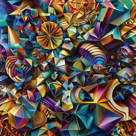 Abstract colorful background. Multicolored 3d rendering. Computer digital drawing.の素材