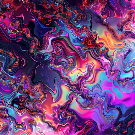 Neon glowing squares seamless pattern. Vector illustration. Eps 10.の素材