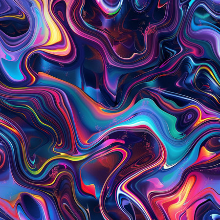 Abstract coloring background of the gradient with visual wave, pinch and lighting effectsの素材