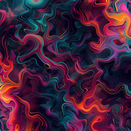 Abstract fractal background. Computer-generated illustration. Digital art.の素材