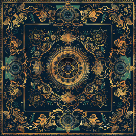 Vintage background with ornate frame and floral pattern. Vector illustrationの素材