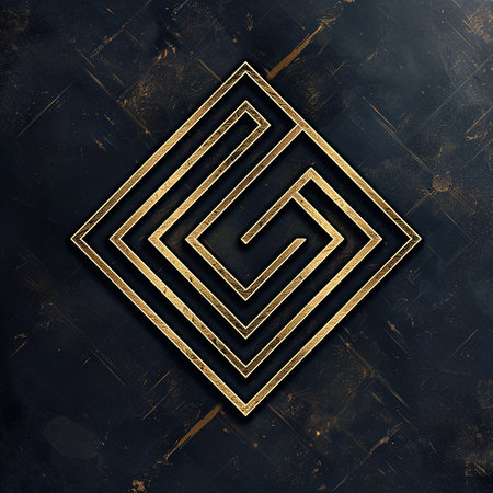 Geometric shape on grunge background. Element for design. Template for designの素材