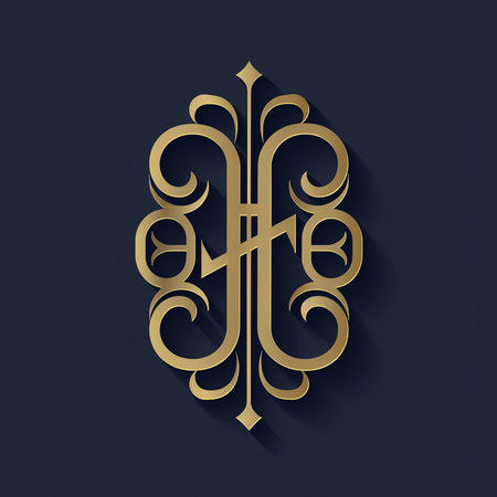 Elegant vintage letter H in a decorative frame. Elegant element for design.の素材