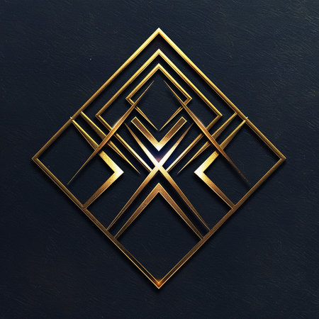 Luxury black background with golden ornament. Template for design.の素材