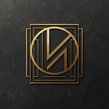 Luxury letter N on a black background. 3d renderingの素材