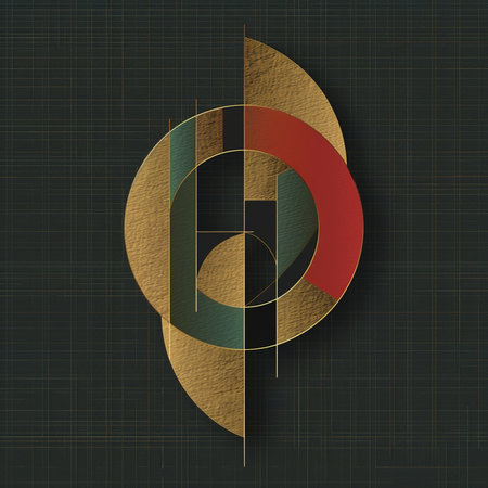 Abstract vector background with letter D in retro style. Vector illustration.の素材