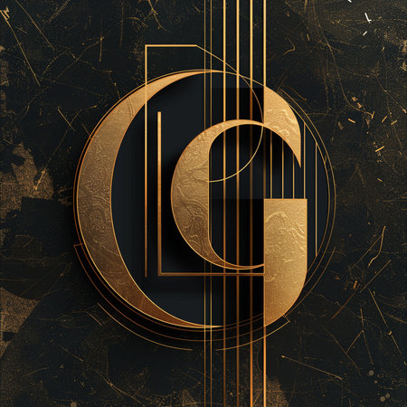 Letter G on a grunge background. Design template. Vector illustrationの素材