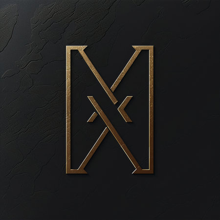 Luxury gold letter K on black textured background. 3D renderingの素材