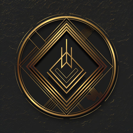 Luxury golden geometric background with rhombus. Vector illustration.の素材