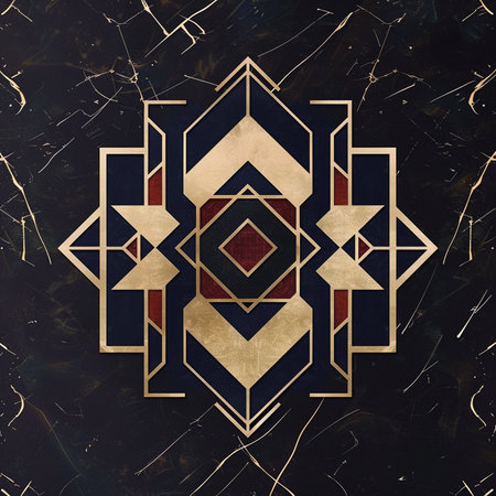 Geometric ornament. Tribal ethnic arabic pattern. Seamless background.の素材