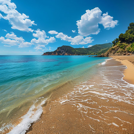 Amazing seascape of Ionian Sea, Greece, Europe. Beauty world.の素材