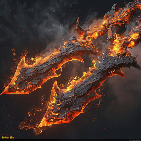 Flaming dragon on a black background. 3d illustration.の素材