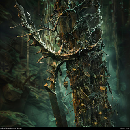 Fantasy forest. 3D illustrations. 3D CG. High resolution.の素材