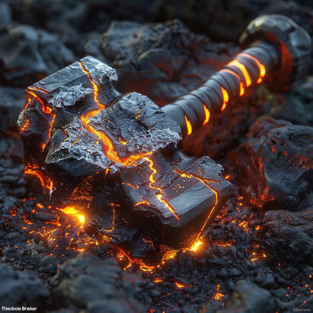 Close-up of a burning coal. Burning coal in the form of a skull.の素材