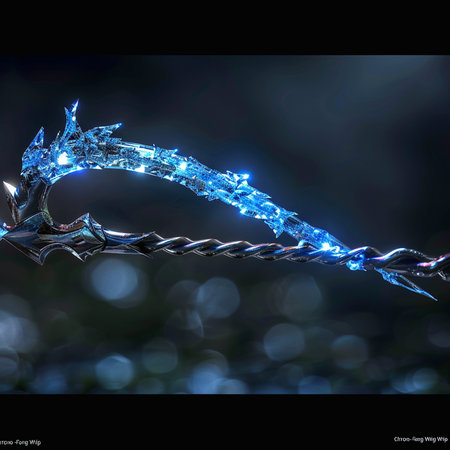 Blue crystal on black background. 3D illustrations. 3D rendering.の素材