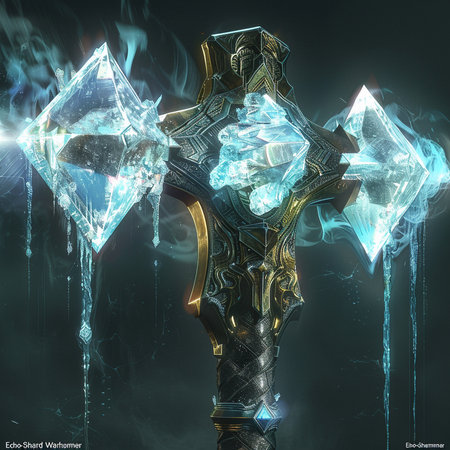 3d rendering of a fantasy warrior with a sword on a dark backgroundの素材