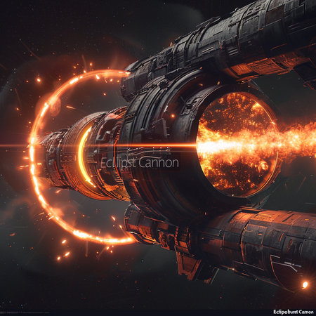 Space ship in space with neon lights. 3d illustration. Space exploration concept.の素材