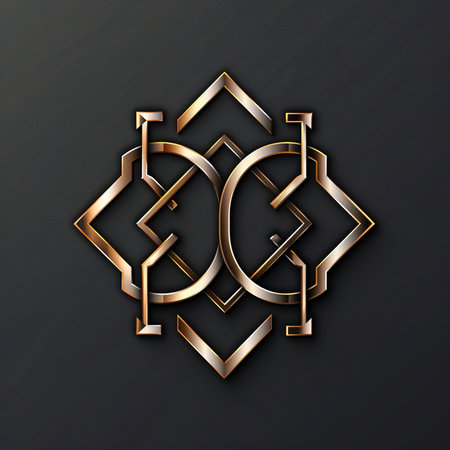 Q letter in arabic style. Vector illustration. Design elementの素材