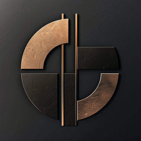 elegant black background with gold cutout. 3d illustrationの素材