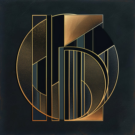 Golden letter D on a black background. 3D illustrations. 3D renderingの素材
