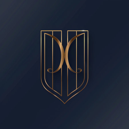Luxury monogram letter Q. Vector design template elements for your application or corporate identity.の素材