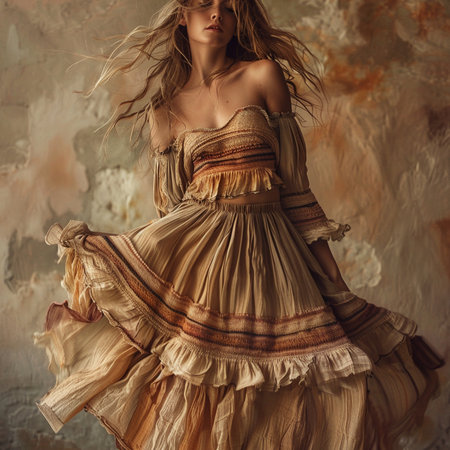 fashion interior photo of gorgeous sensual woman with blond hair in elegant dressの素材