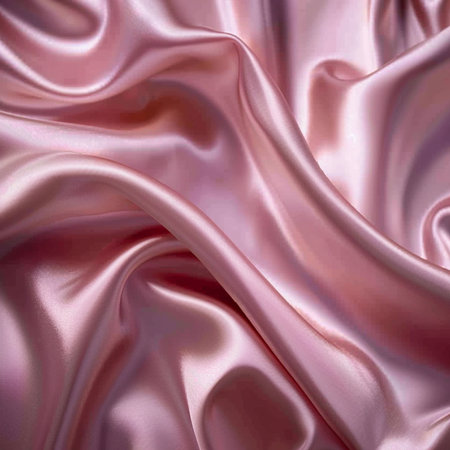 Smooth elegant pink silk or satin texture can use as backgroundの素材