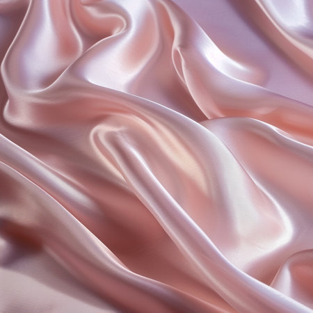 Smooth elegant pink silk or satin texture can use as backgroundの素材