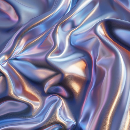 abstract metallic background with some smooth lines in it (3d render)の素材