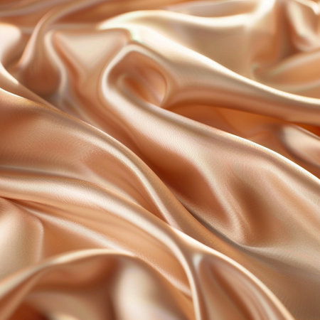 Smooth elegant golden silk can use as wedding background. In Sepia toned. Retro stylesの素材