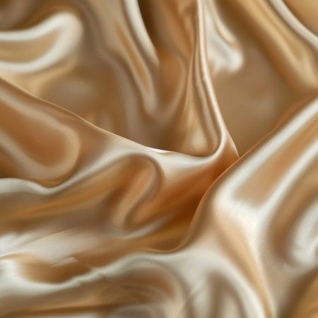 Smooth elegant golden silk can use as wedding background. In Sepia toned. Retro stylesの素材