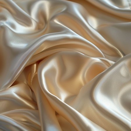 Smooth elegant golden silk can use as wedding background. In Sepia toned. Retro stylesの素材