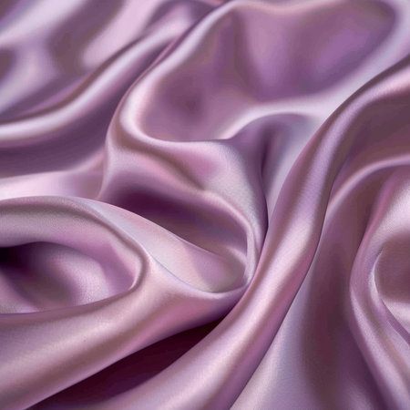 Smooth elegant pink silk or satin texture can use as backgroundの素材