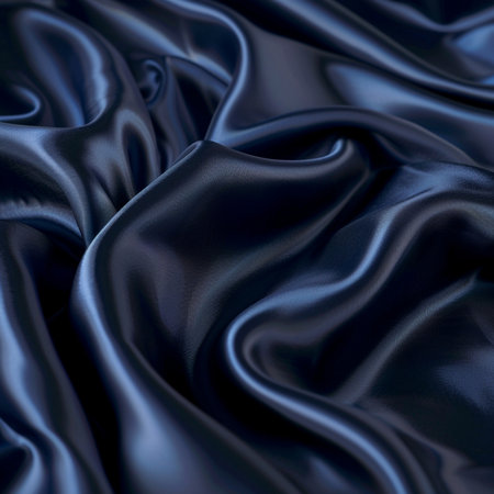 Smooth elegant black silk or satin texture can use as abstract background. Luxurious background designの素材