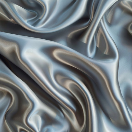 Smooth elegant gray silk or satin texture can use as backgroundの素材