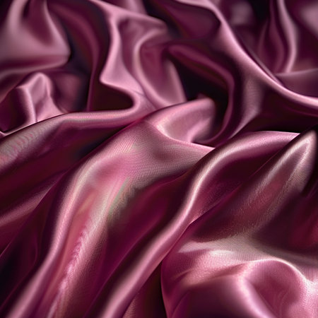 Smooth elegant pink silk or satin texture can use as backgroundの素材