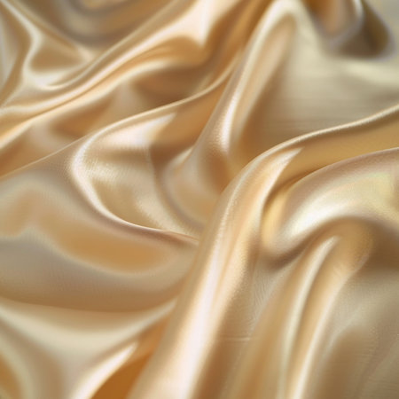 Smooth elegant golden silk can use as wedding background. In Sepia toned. Retro stylesの素材