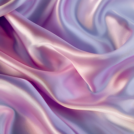 Smooth elegant pink silk or satin texture can use as backgroundの素材