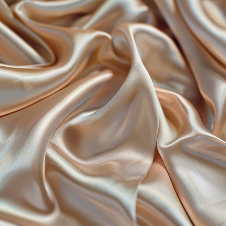 Smooth elegant golden silk can use as wedding background. In Sepia toned. Retro stylesの素材