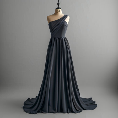 Wedding dress on a mannequin. 3d renderingの素材