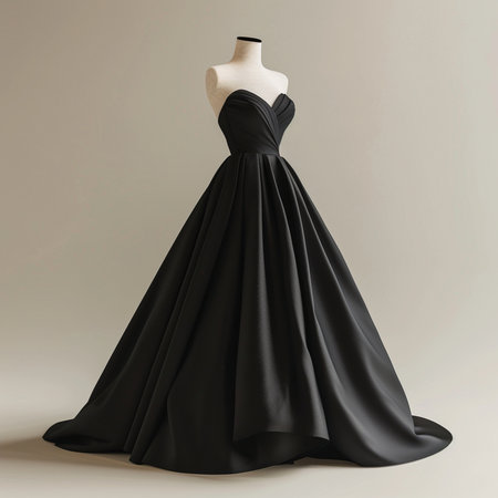 Wedding dress on a mannequin. 3d renderingの素材