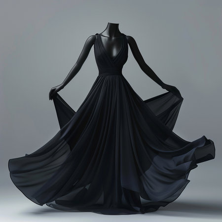 Wedding dress on a mannequin. 3d renderingの素材