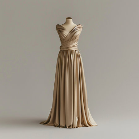 Wedding dress on a mannequin. 3d renderingの素材