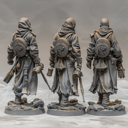 Models of the Soviet soldiers of World War II.の素材