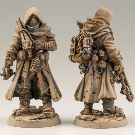 3d rendering of a pair of toy soldiers isolated on white backgroundの素材